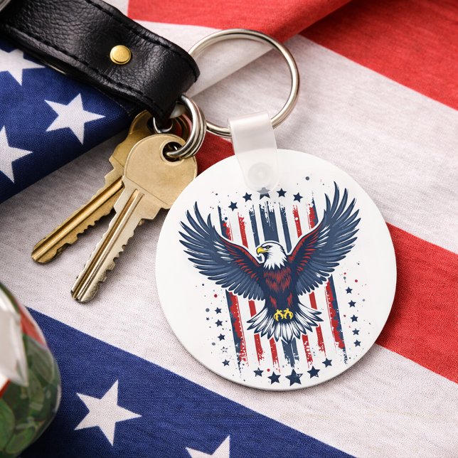 Porte-clés Aigle Patriotique Vintage (Créateur téléchargé)