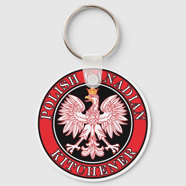Porte-clés Aigle polonaise canadienne Kitchener (Recto)