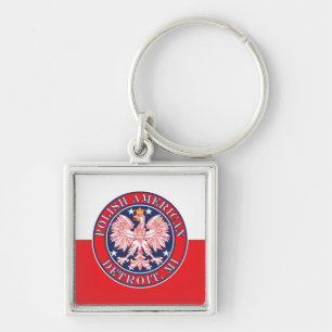 Porte-clés Aigle polonaise de Detroit Michigan