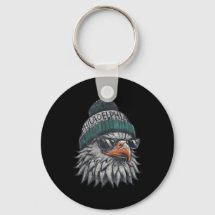 Porte-clés Aigle Vintage Avec Lunettes De Soleil Hommes Femme