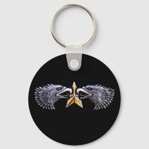 Porte-clés Aigles d'argent avec Porte - clé Gold Star