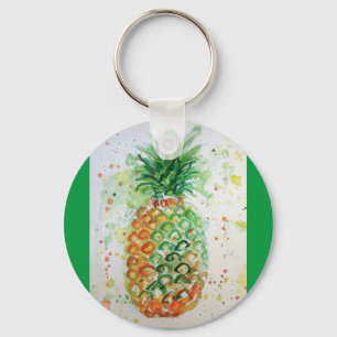 Porte-clés Aiguille Fruit Nourriture Tropical Art Orange Lime