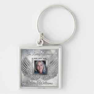 Porte-clés Ailes d'ange de souvenir personnalisées Ajouter un