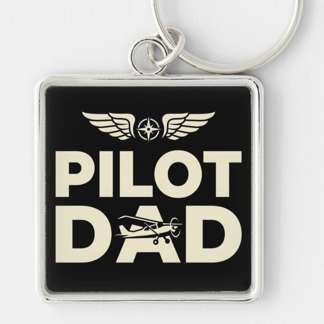 Porte-clés Ailes de papa pilote (Devant)