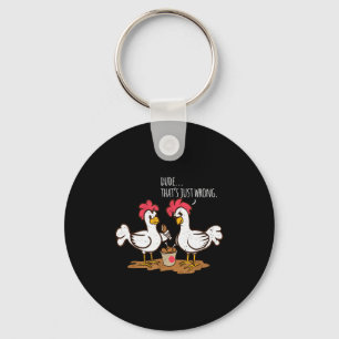 Porte-clés Ailes de poulet de fast-food drôle de poulet frit