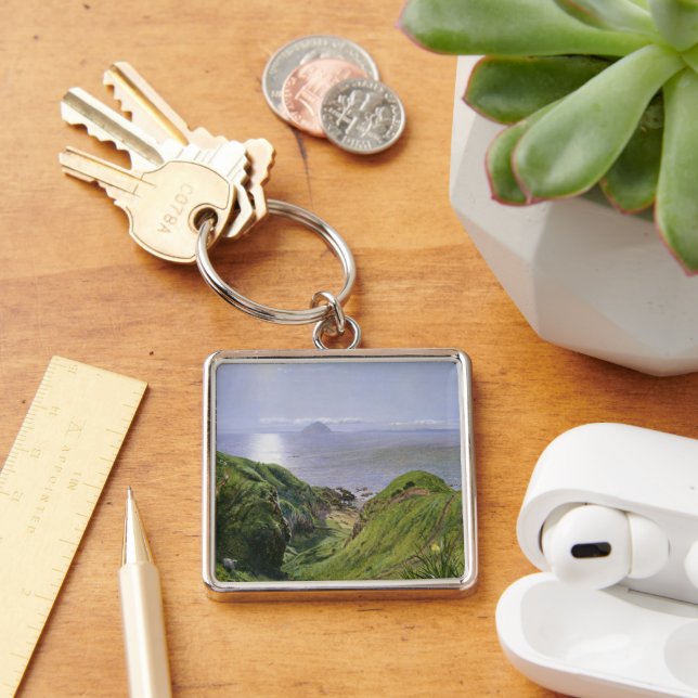 Porte-clés Ailsa Craig et l'île d'Arran, Écosse (Bureau)