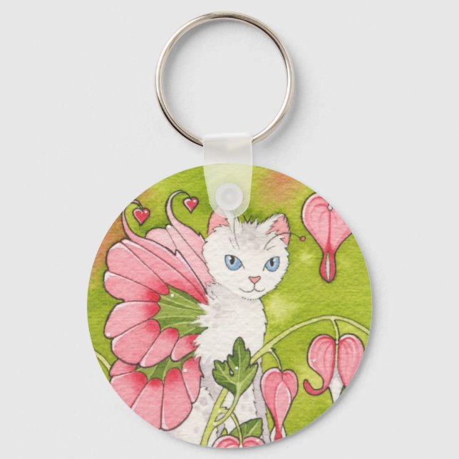 Porte-clés Aimant à papillon cardiaque saignant (Recto)