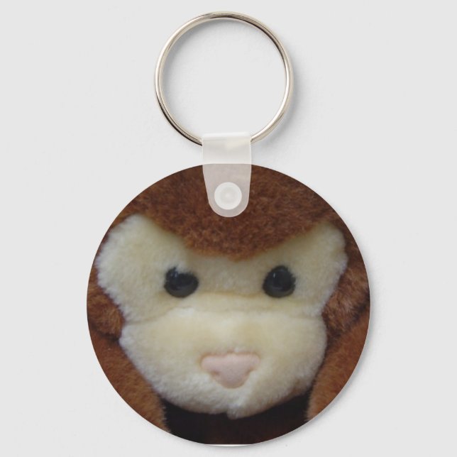 Porte-clés aimant d'humour de singe (Recto)