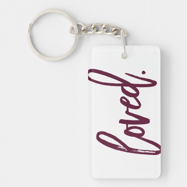 Porte-clés Aimé. Typographie de script moderne tendance de Bo (Devant)