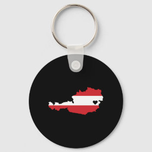 Porte-clés Aimer Autriche Cadeaux Autrichiens Fierté Coeur