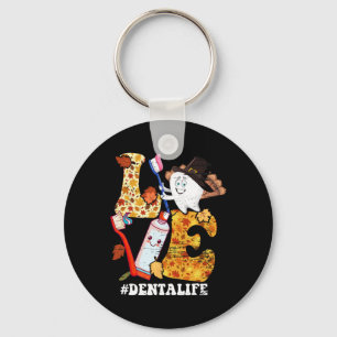 Porte-clés AIMER Vie dentaire Turquie Dent Automne Automne Ch