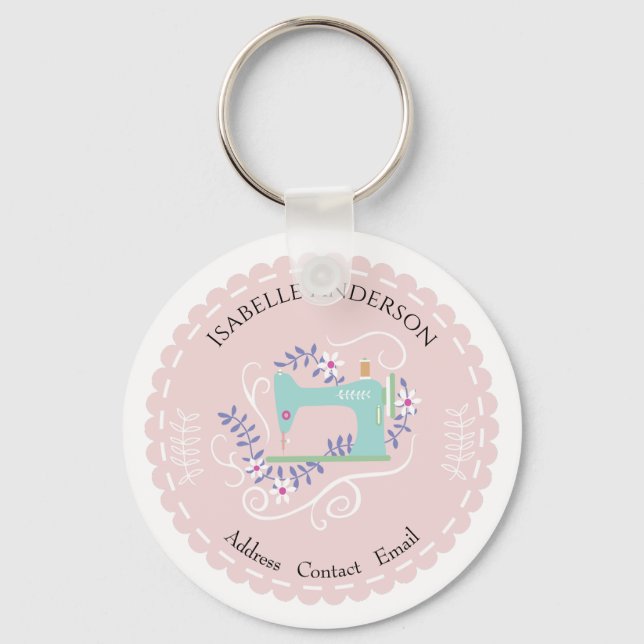 Porte-clés Aimez La Machine À Coudre. Poche (Recto)