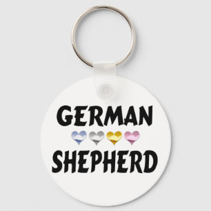 Porte-clés Aimez le chien berger allemand