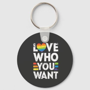 Porte-clés Aimez Qui Vous Voulez Mois De Fierté LGBT