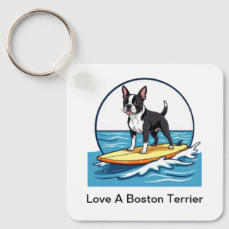 Porte-clés Aimez un chien Boston Terrier