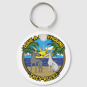 PORTE-CLÉS AIMEZ UNE GREYHOUND QU'ILS GOUVERNENT !