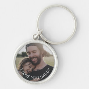 Porte-clés Aimez-vous papa, Porte - clé photo personnalisé