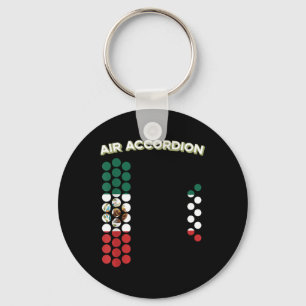 Porte-clés Air Accordion Mexico Drapeau Cinco De Mayo Musique