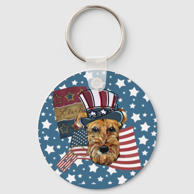 PORTE-CLÉS AIRDALE TERRIER (Recto)
