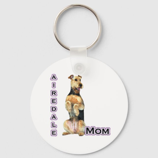 Porte-clés Airedale Terrier Maman 4 - Porte - clé (Recto)