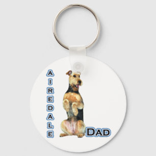 Porte-clés Airedale Terrier Papa 4 - Porte - clé