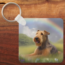 Airedale Terrier Rainbow Bridge Memorial Personnal