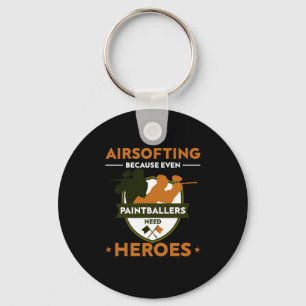 Porte-clés Airsofting Paintball Player Paintball Marker Gift
