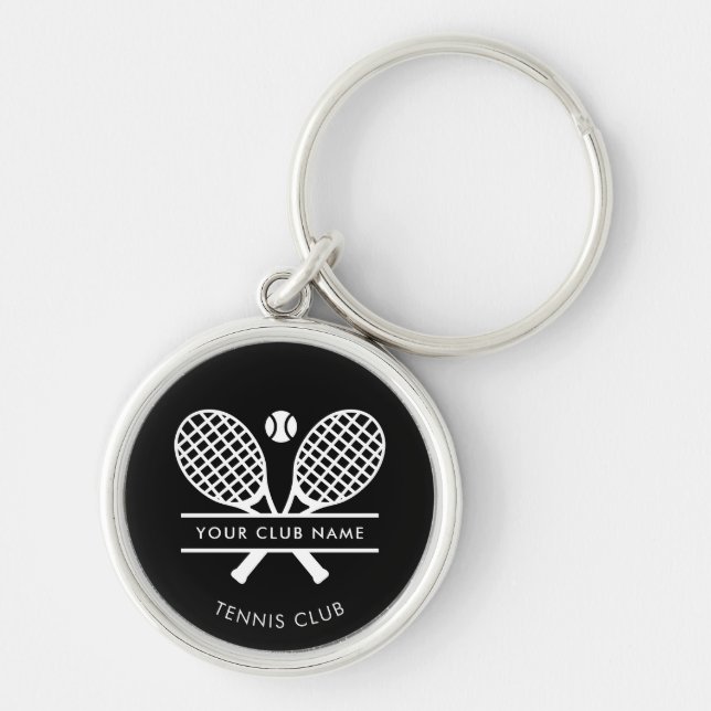 Porte-clés Ajouter un nom de club Équipe de tennis Simple Per (Devant)