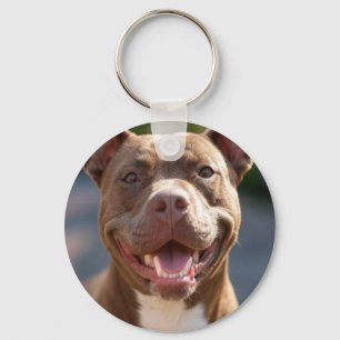 Porte-clés Ajouter une Personnaliser photo Pit Bull