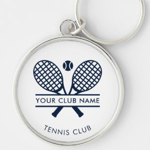 Porte-clés Ajouter Votre Nom Club Tennis Icônes Équipe Joueur