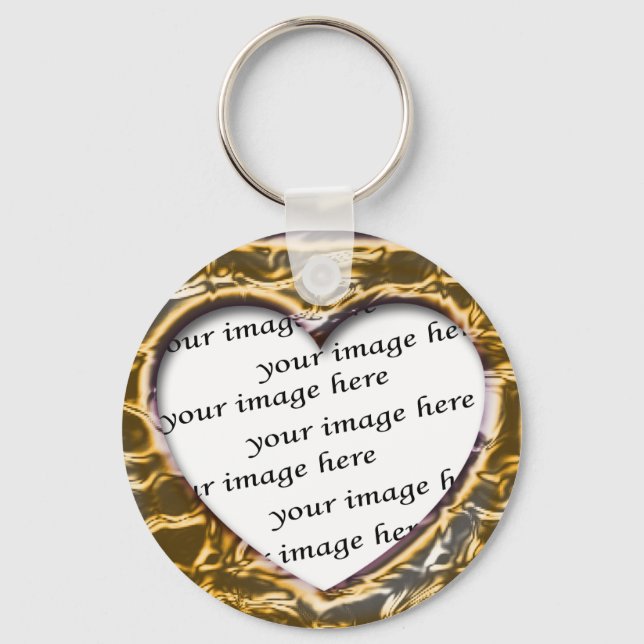 Porte-clés Ajouter votre photo (Recto)