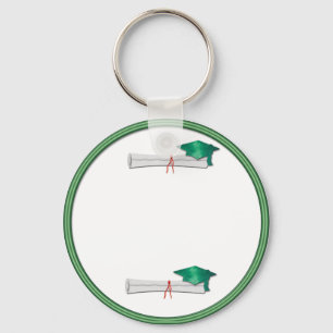 Porte-clés Ajouter votre propre Porte - clé de graduation ver