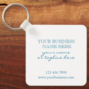 Porte-clés Ajouter votre QR Code Promotionnel Entreprise Simp