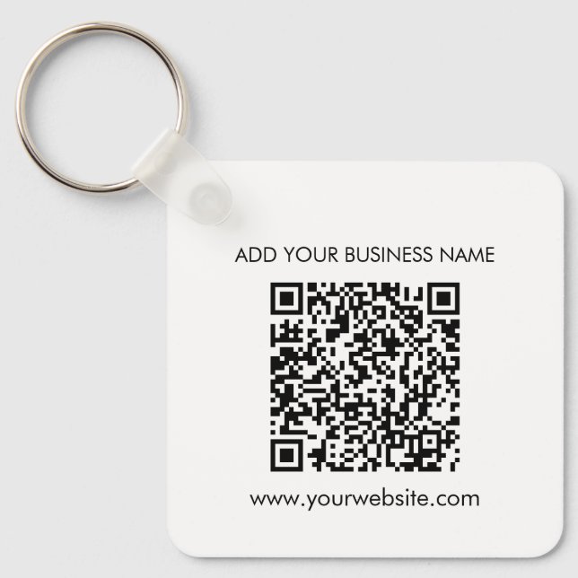 Porte-clés Ajoutez le code QR de l'adresse de votre site Web  (Recto)