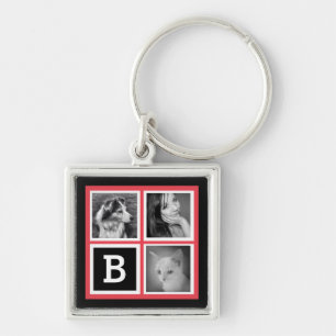 Porte-clés Ajoutez le monogramme de corail de photos