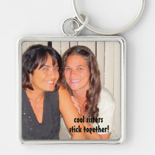 Porte-clés Ajoutez vos soeurs de cool de photo