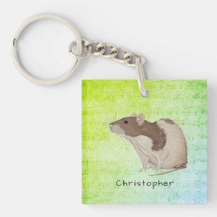 Porte-clés Ajoutez votre conception nommée de rat