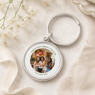 Porte-clés Ajoutez Votre Propre Photo Chic Faveur de Mariage