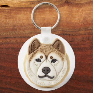 Porte-clés Akita Chien 3D Inspiré