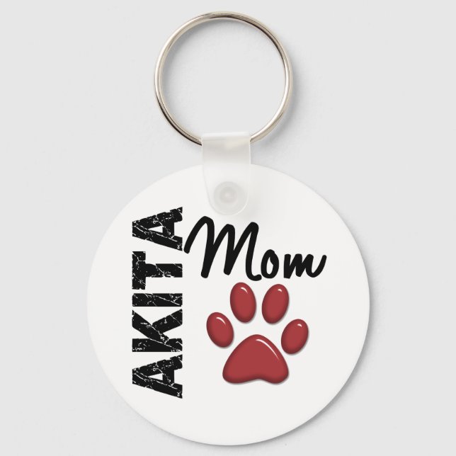 Porte-clés Akita Mom 2 (Recto)