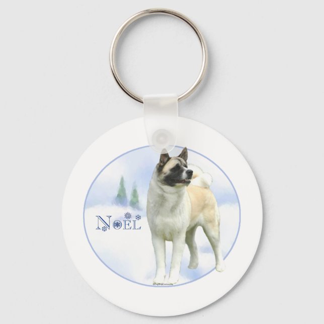 Porte-clés Akita Noel - Porte - clé (Recto)