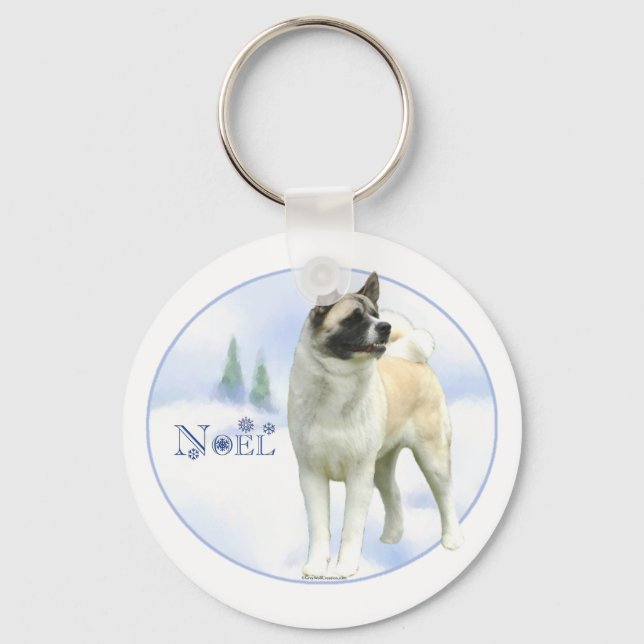 Porte-clés Akita Noel Porte - clé (Recto)