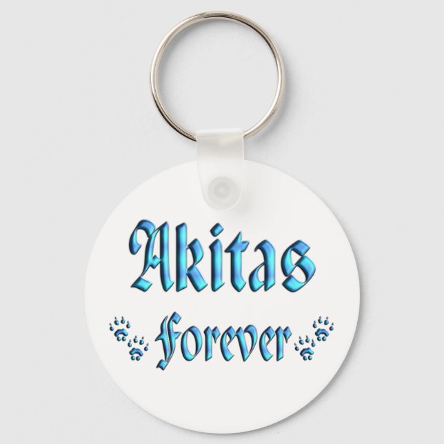 Porte-clés Akitas Forever (Recto)