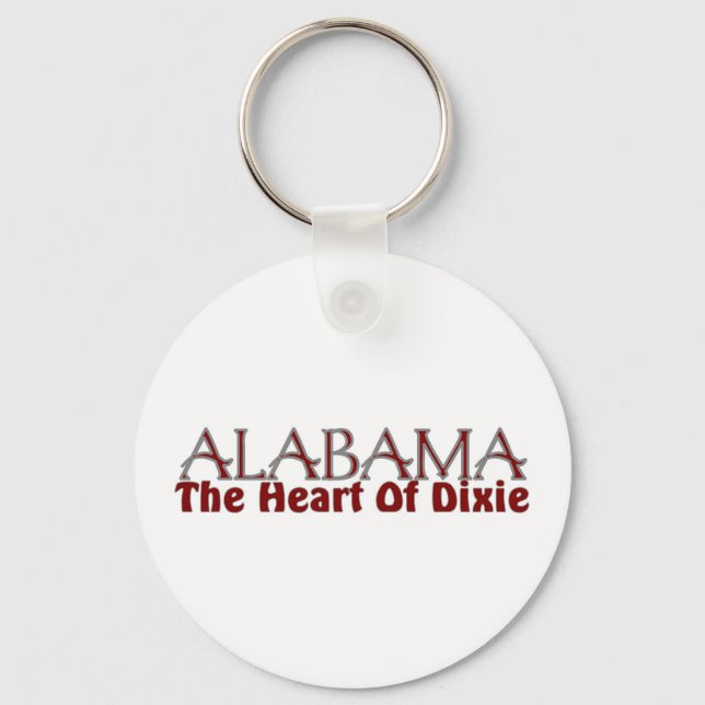 Porte-clés Alabama coeur de Dixie porte - clé (Recto)