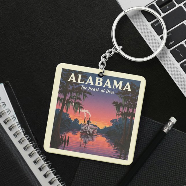 Porte-clés Alabama vintage (Créateur téléchargé)
