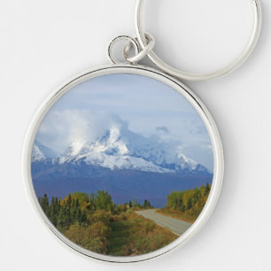 Porte-clés Alaska Mountains Tree Nature Forest Destinée Saiso