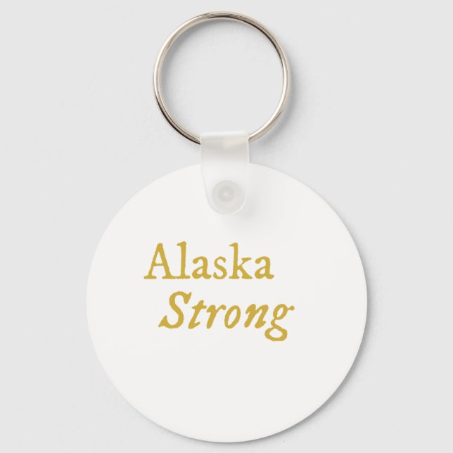 Porte-clés Alaska Strong (Recto)