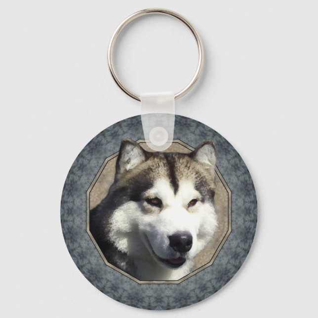 Porte-clés Alaskan Malamute (Recto)