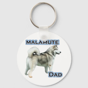 Porte-clés Alaskan Malamute Papa 4 - Porte - clé