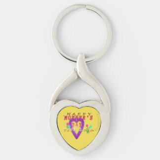 Porte-clés #ALAVANTPROZ #Coeur pourpre #Porte - clé de la fêt